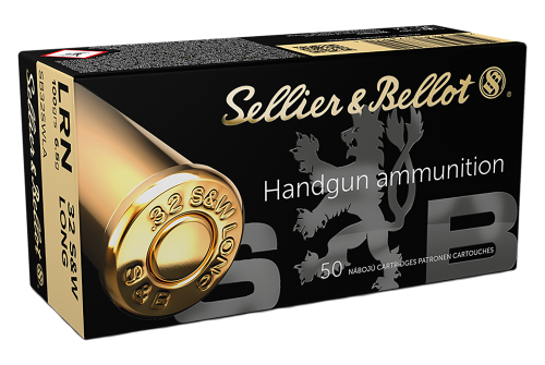 Sellier & Bellot .32 S&W Long 100 Grain Lead Round Nose Handgun Ammo