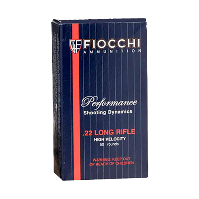 Fiocchi Shooting Dynamics .22 Long Rifle 40 Grain Copper-Plated Solid Point Rimfire Ammo