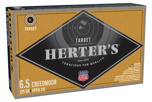 Herter’s Target 6.5 Creedmoor 125 Grain Open-Tip Centerfire Rifle Ammo