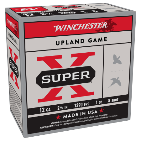 Winchester Super-X Game Load Shotshells - 12 Gauge - #8 Shot - 2.75