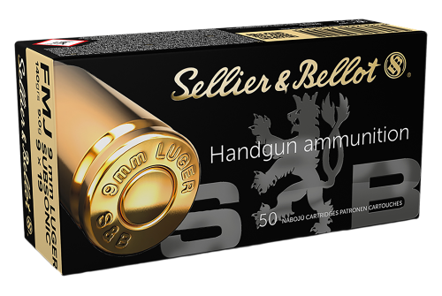 Sellier & Bellot Handgun Ammo - 9mm Luger - 140 grain - 50 Rounds