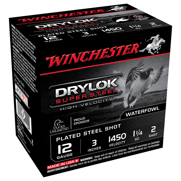 Winchester Drylok Super Steel HV Waterfowl Loads - 12 Ga. - #3 Shot - 25 Rounds