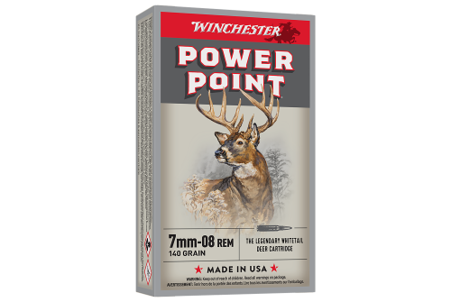 Winchester Super-X Power-Point Centerfire Rifle Ammo - 140 Grain - 7mm-08 Remington