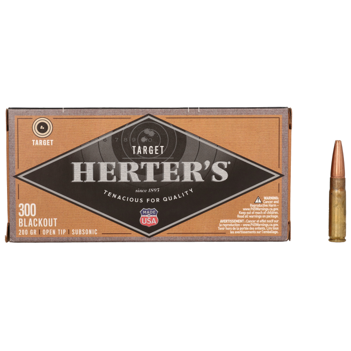 Herter's Target .300 AAC Blackout 200 Grain Centerfire Rifle Ammo