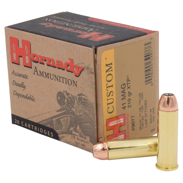 Hornady Custom .41 Remington Magnum 210 Grain Pistol Ammo