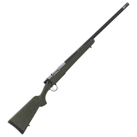 Christensen Arms Ridgeline Bolt-Action Rifle - .26 Nosler - Stainless Steel/Carbon Fiber - Green w/Black Webbing