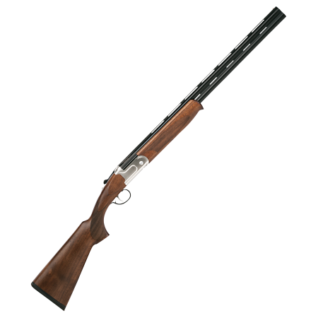 Stevens Model 555 Silver Over/Under Shotgun - 28 Gauge