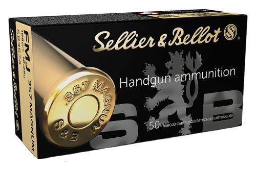 Sellier & Bellot .357 Magnum 158 Grain 1400 FPS FMJ Handgun Ammo