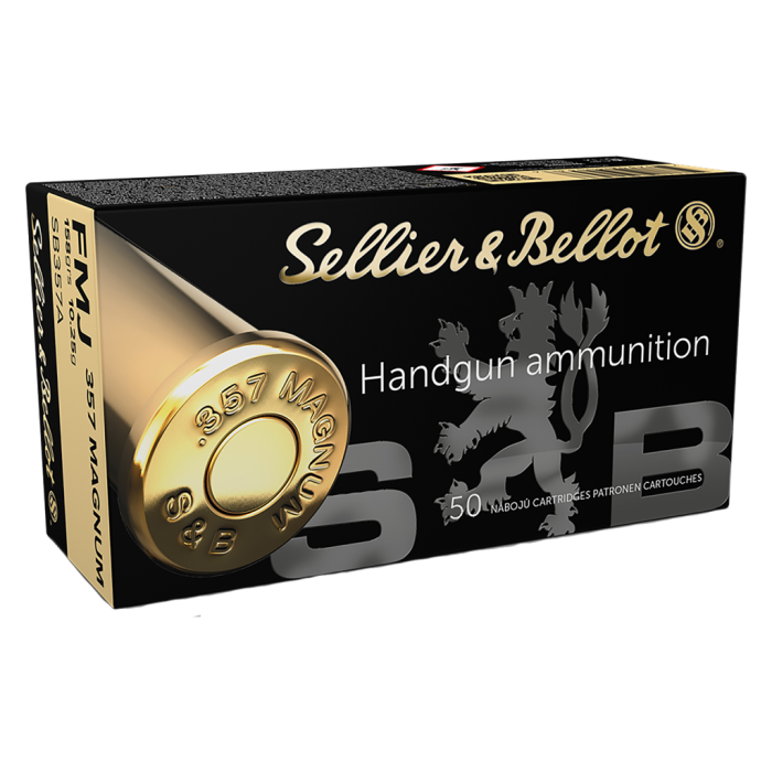 Sellier & Bellot .357 Magnum 158 Grain 1400 FPS FMJ Handgun Ammo