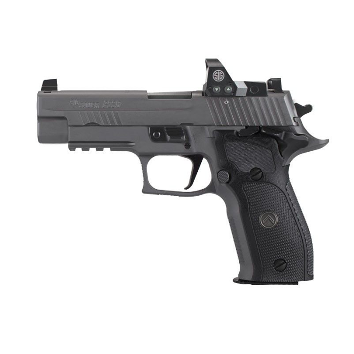 Sig Sauer P229 Legion SAO RXP Semi-Auto Pistol with Romeo 1 Pro Optic - 9mm - Black High Checkered G-10