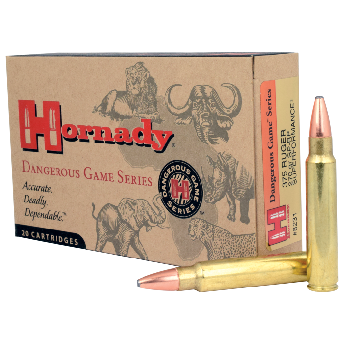 Hornady Dangerous Game Series .375 Ruger 270 Grain Centerfire Rifle Ammo