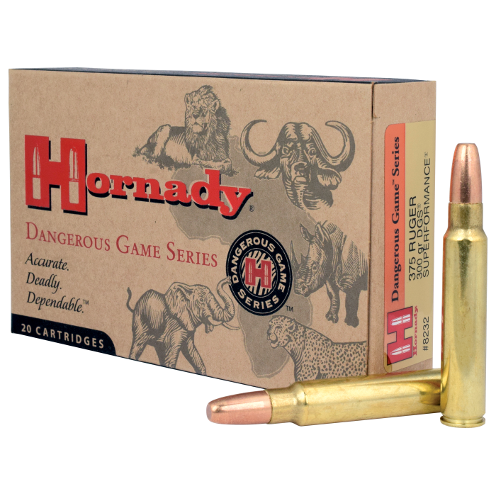 Hornady Dangerous Game Series .375 Ruger 300 Grain Centerfire Rifle Ammo