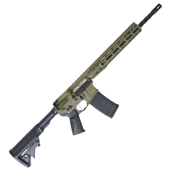 LWRC IC DI AR-15 Rifle with M-LOK Handguard - Moss Green