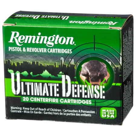 Remington Ultimate Defense Personal Defense Handgun Ammo - .40 Smith & Wesson - 165 Grain - 1150 fps