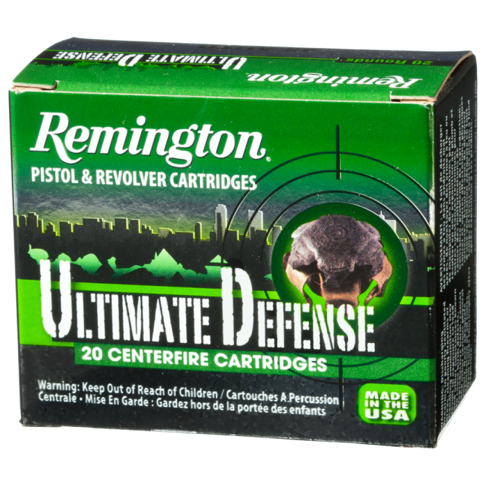 Remington Ultimate Defense Personal Defense Handgun Ammo - .40 Smith & Wesson - 165 Grain - 1150 fps