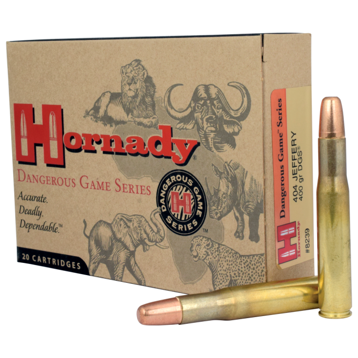 Hornady Dangerous Game Series .404 Jeffery 400 Grain Centerfire Rifle Ammo