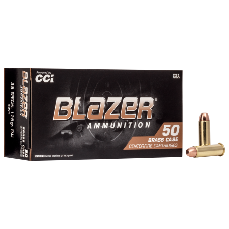 CCI Blazer Brass .38 Special 125 Grain Handgun Ammo