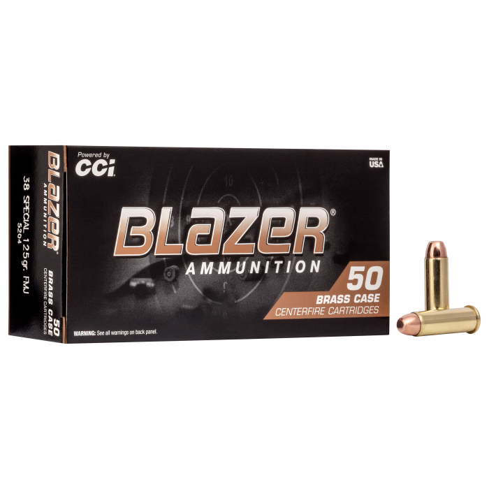 CCI Blazer Brass .38 Special 125 Grain Handgun Ammo