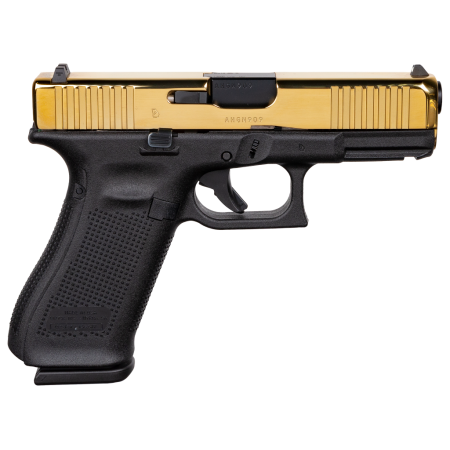 GLOCK 45 Gen5 9mm Semi-Auto Pistol - Black/Gold