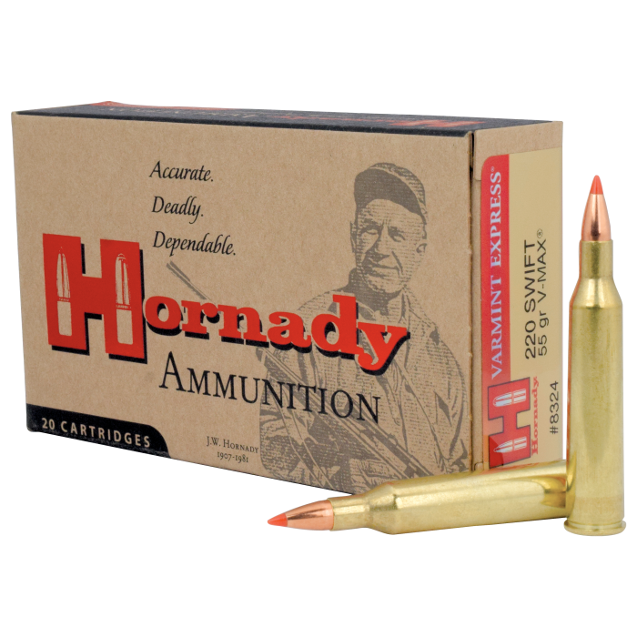 Hornady Varmint Express .220 Swift 55 Grain Centerfire Rifle Ammo