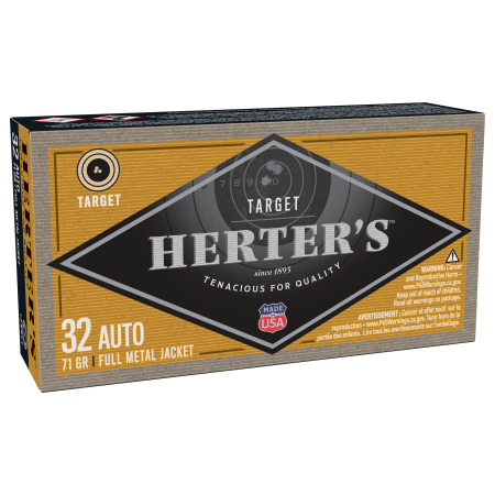 Herter's Target.32 Auto 71 Grain Handgun Ammo