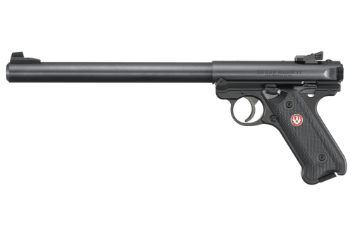 Ruger Mark IV Target Semi-Auto Rimfire Pistol with Bull Barrel - .22 Long Rifle - Black