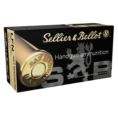 Sellier & Bellot .357 Magnum 158 Grain Lead Flat Nose Handgun Ammo