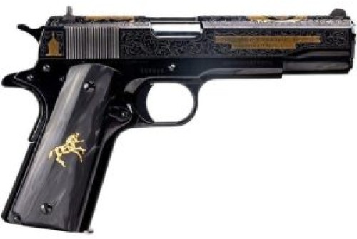 Colt 1911 El Samuel .38 Super 5" 9rd Pistol, Engraved, Limited Edition, Only 500 Made - O1911C-38-ESB