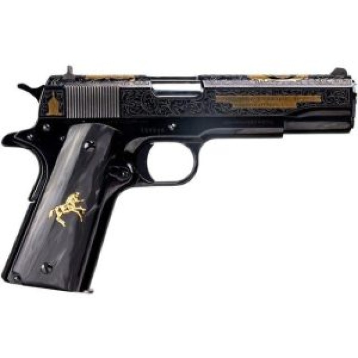 Colt 1911 El Samuel .38 Super 5" 9rd Pistol, Engraved, Limited Edition, Only 500 Made - O1911C-38-ESB