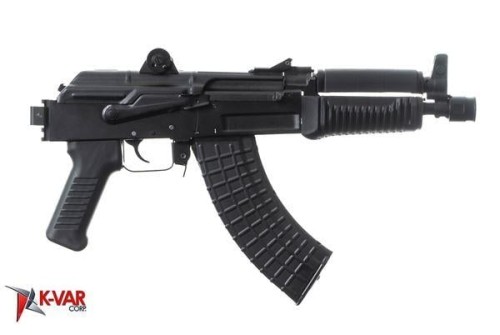 Arsenal SAM7K-44 SAM7K 7.62x39mm 8.50" 5+1 Black, Polymer Furniture, Iron Sights, Sling Mount Rear