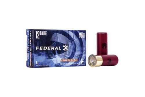 Federal 12ga 2.75" Max 1oz HP Power-Shok Shotshell Ammunition 5rds - F127 RS