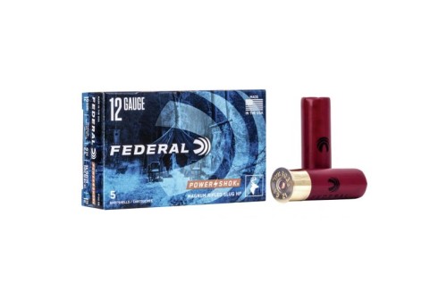 Federal 12ga 2.75" Magnum 1.25oz HP Power-Shok Rifled Slug Shotshell Ammunition 5rds - F130 RS