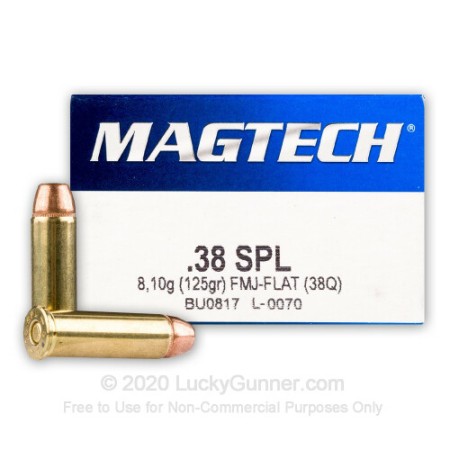 Magtech .38 Special Fmj Flat 38QCS