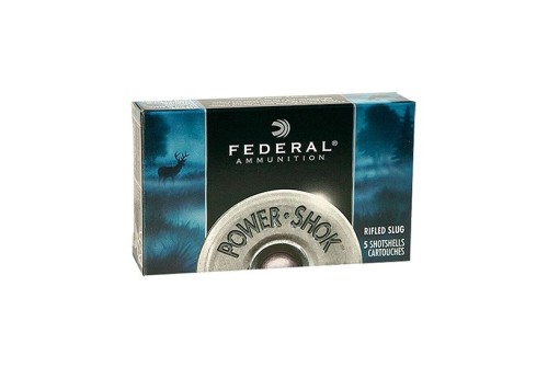 Federal 410ga 2.5" HP Rifled Slugs Power-Shok Ammunition 5rds - F412 RS