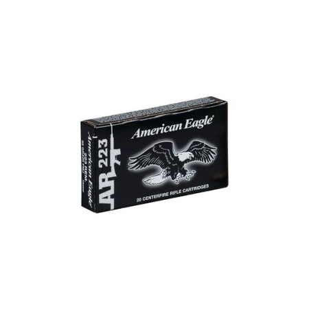 American Eagle .223 Rem 55 gr FMJ 20 Rounds Ammunition - AE223J