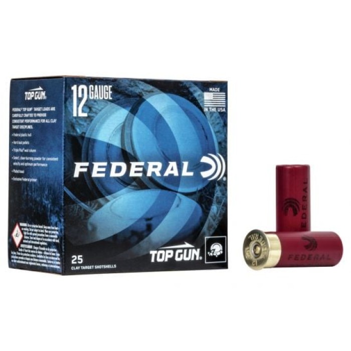 Federal Top Gun Size 8 12 Gauge 25 Count 1.125 Oz Velo 1200