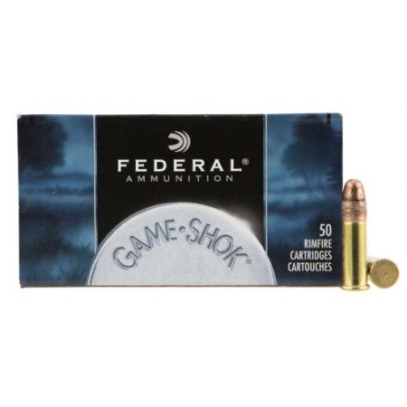 Federal Game-Shok 22LR Ammo 40 Grain Copper Plated Solid Point - 710