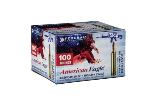 American Eagle 223 Rem 55gr FMJBT Ammunition, 100rds - BP223BL