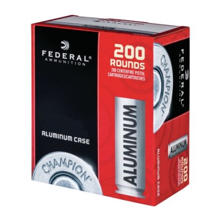 Federal Champion Aluminum 180 gr FMJ .40 S&W Ammo 200 Rounds - CAL40180200