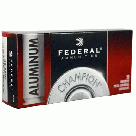 Federal Champion Training 180 gr FMJ .40 S&W Ammo, 50/box - CAL40180