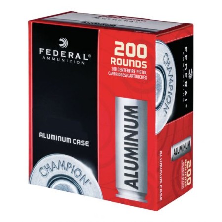 Federal Champion Training 230 gr FMJ Aluminum Cased .45 ACP Ammunition 200 Rounds - CAL45230200