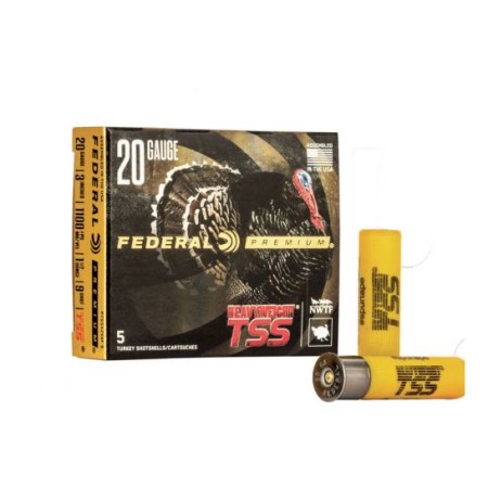 Federal Premium Heavyweight TSS 20 Gauge 1 1/2 oz Heavyweight TSS Centerfire Shotgun Ammo, 9 Shot, 5 Rounds, PTSSX259F 9