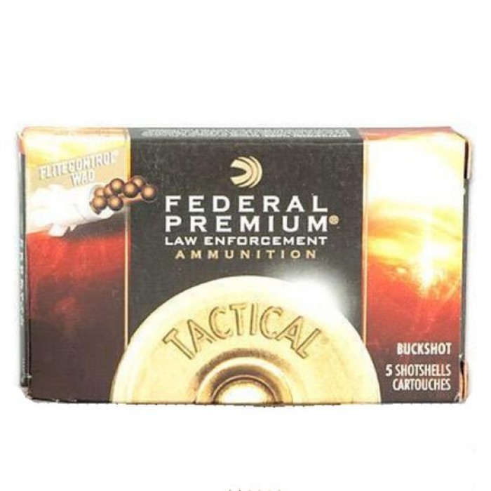 Federal Law Enforcement 12GA 00 Buckshot Ammunition 5-Rounds