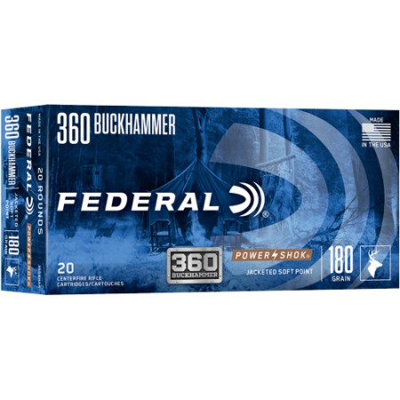 Federal 360Bhas Federal Premium Buckhammer 360 Buckhammer 180 GR 20 Per Box/ 10 CS