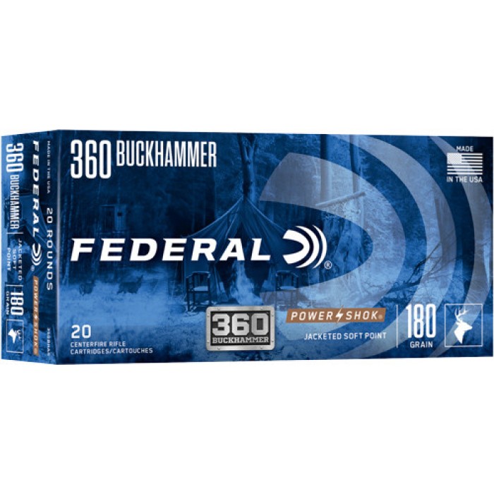 Federal 360Bhas Federal Premium Buckhammer 360 Buckhammer 180 GR 20 Per Box/ 10 CS