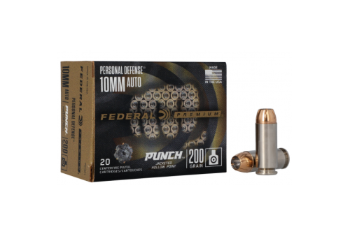 Federal Premium Punch 10mm Auto Ammo 200 Grain JHP 20rds - PD10P1