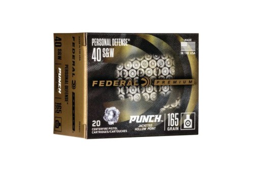 Federal Premium Punch 165 gr JHP .40 S&W 20 Rounds - P40SHC1