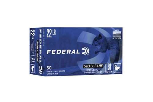 Federal Premium Small Game Hyper Velocity 31 gr CPHP .22 LR Ammunition 50 Rounds - 724