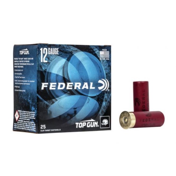 Federal Premium Top Gun 2.75" 1 1/8 oz 7.5 Shot 12 Gauge Ammunition 25 Rounds - TG12 7.5