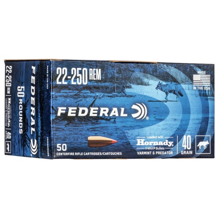 FEDERAL V22250VM40B 22250  40 HORN VMX       20/10